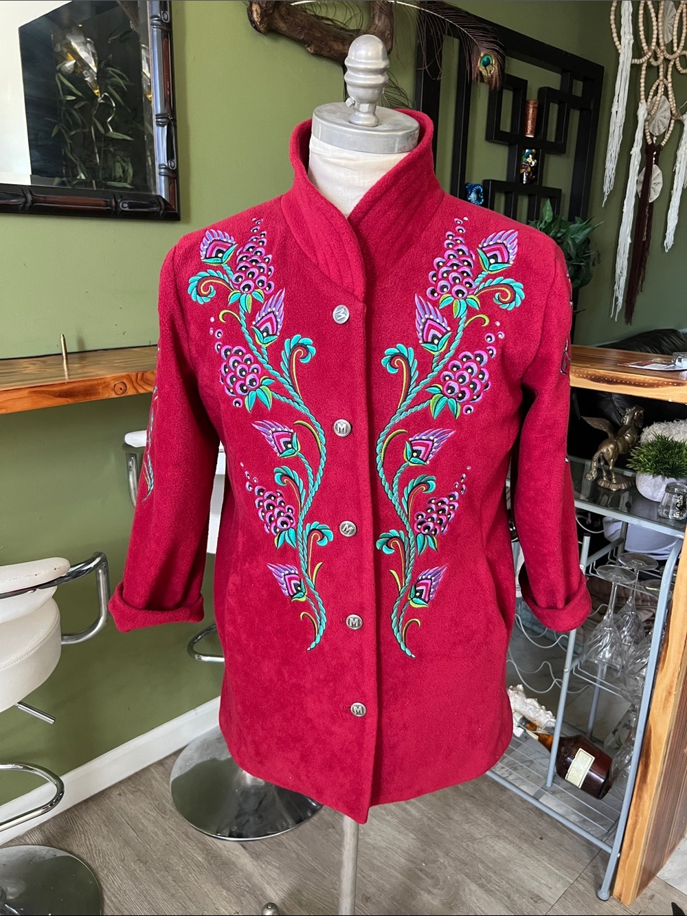 Bob Mackie Wearable Art Coat size M